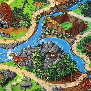 Mocheta copii Dino , înălțime totala 6.5 mm , pentru interior