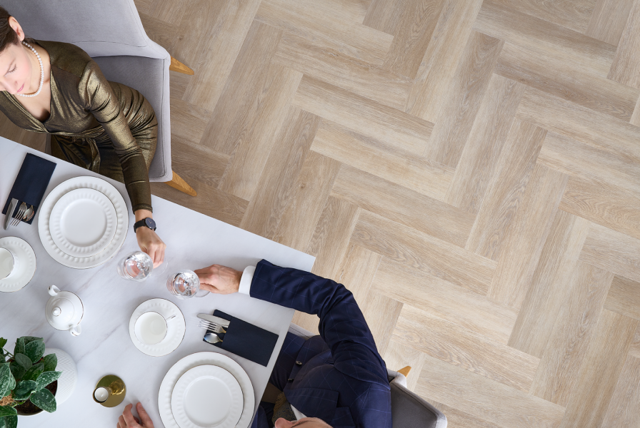 SPC Click Amaron Herringbone – PRESTON OAK – 5mm CA 167 2