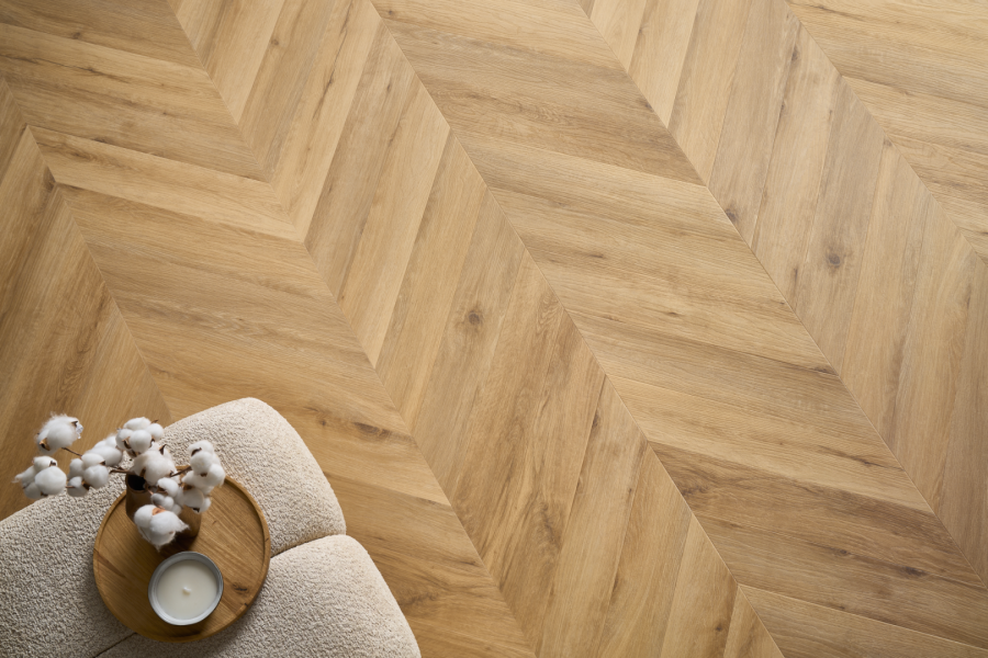 SPC Click Amaron Herringbone – HARLOW OAK – 5mm CA 158