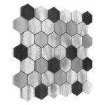 Mozaic metalic Allumi Grey Hexagon Mix 48 11