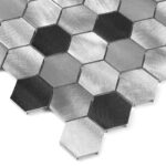 Mozaic metalic Allumi Grey Hexagon Mix 48 12