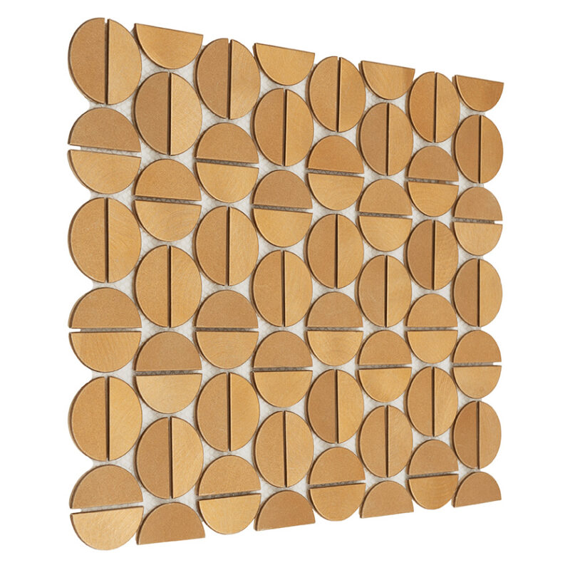 Mozaic metalic Allumi Tabs Brass Gold 7