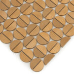 Mozaic metalic Allumi Tabs Brass Gold 10