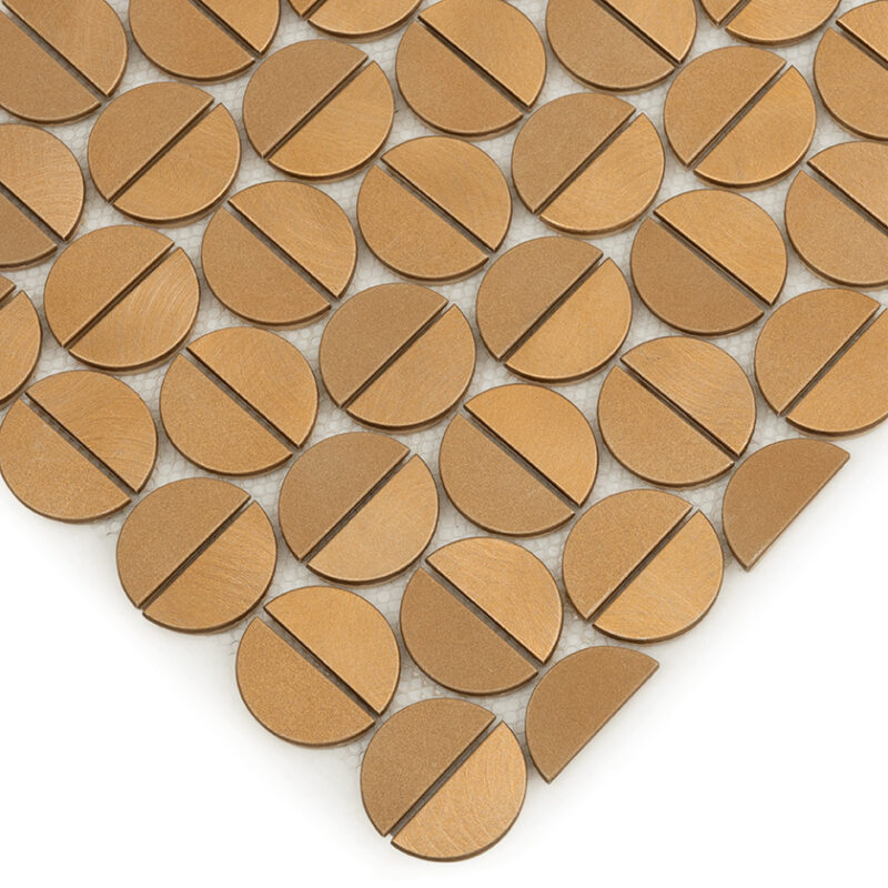 Mozaic metalic Allumi Tabs Brass Gold 4