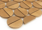 Mozaic metalic Allumi Tabs Brass Gold 12