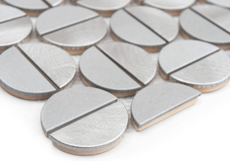 Mozaic metalic Allumi Tabs Silver 6