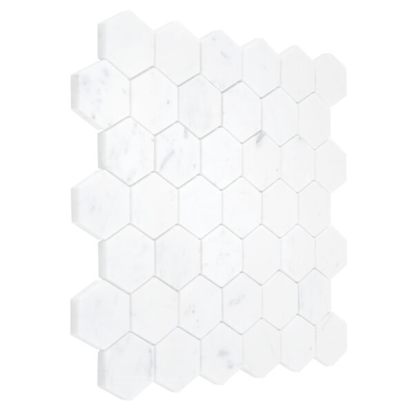 Mozaic pardosela Carrara White Hexagon 48 3