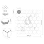 Mozaic pardosela Carrara White Hexagon 48 12