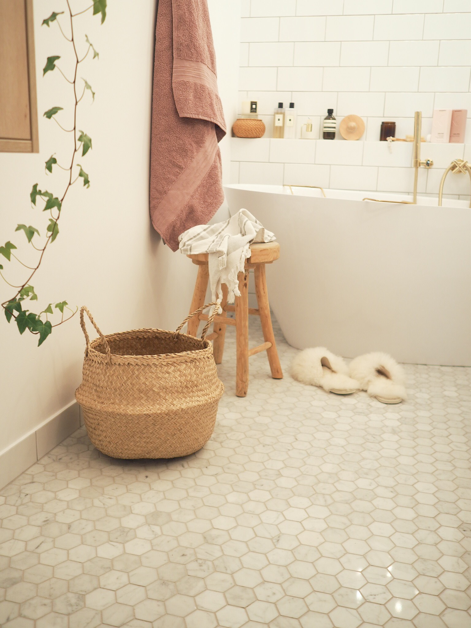 Mozaic pardoseala Pure White Chevron Mix 2