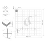 Mozaic pardosela Eastern White 25 16