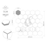 Mozaic ceramica Hexagon Montana 51 matt 14