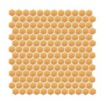 Mozaic ceramica Mini Hexagon Gold matt 8