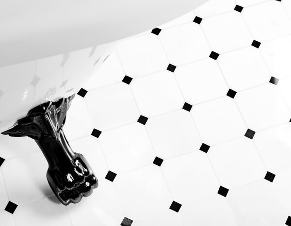 Mozaic pardoseala Pure B&W Octagon 100 3