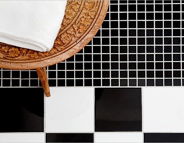 Mozaic pardoseala Pure Black 15