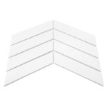 Mozaic ceramic Royal Chevron White matt 10
