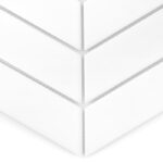 Mozaic ceramic Royal Chevron White matt 11