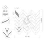 Mozaic metalic Allumi Bottany Patina 14